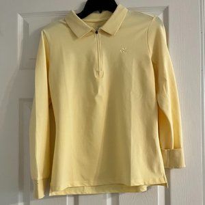 S  Yellow Long Sleeve Polo